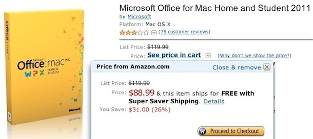 office for mac price